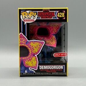 Funko Pop! #428 Demogorgon Stranger Things Blacklight Exclusive New w/ Protector